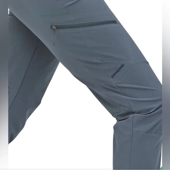 Patagonia Chambeau Rock Climbing Hiking Feather Gray Outdoor Pants 82935 Size 4 - Picture 3 of 8